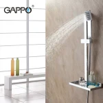 Душовий гарнітур з полицею GAPPO G8010, хром