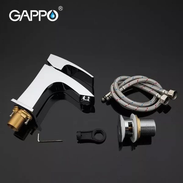 Смеситель для умывальника GAPPO G1007 хромированный