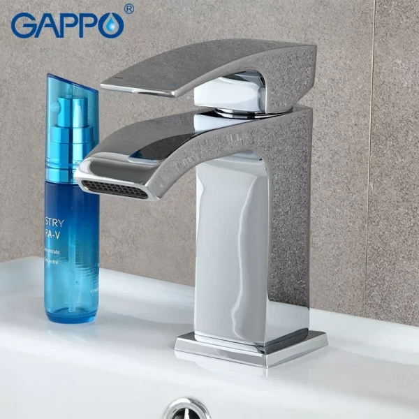 Смеситель для умывальника GAPPO G1007-1 хромированный