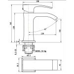Смеситель для умывальника GAPPO G1007-1 хромированный
