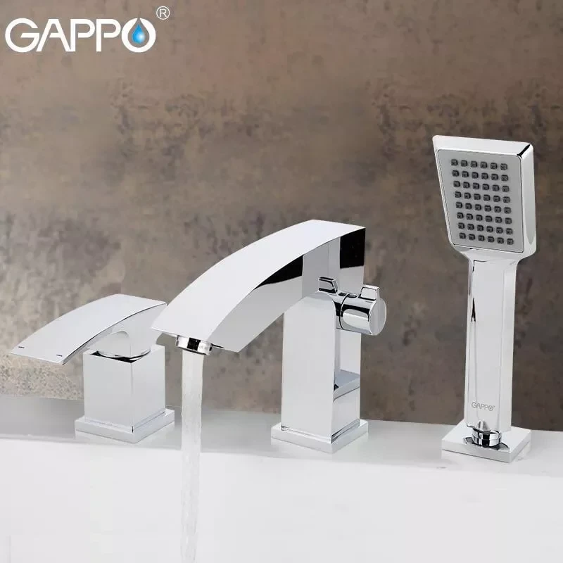 Смеситель для ванны GAPPO G1107 хромированный на борт.