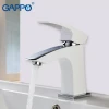 Смеситель для умывальника GAPPO G1007-7 белый/хром