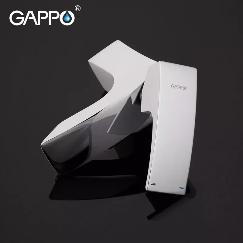 Смеситель для умывальника GAPPO G1007-7 белый/хром