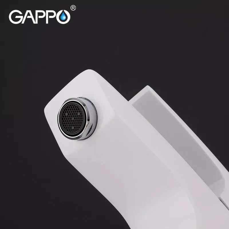 Смеситель для умывальника GAPPO G1007-7 белый/хром