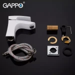 Смеситель для умывальника GAPPO G1007-7 белый/хром