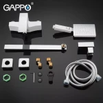 Смеситель для ванны GAPPO G2207-7 белый/хром