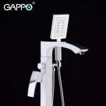 Смеситель для ванны GAPPO G3007-8 белый/хром напольный
