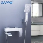 Смеситель для ванны GAPPO G3207-8 белый/хром