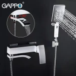 Смеситель для ванны GAPPO G3207-8 белый/хром