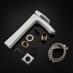 Смеситель для умывальника GAPPO G1007-18 белый/хром