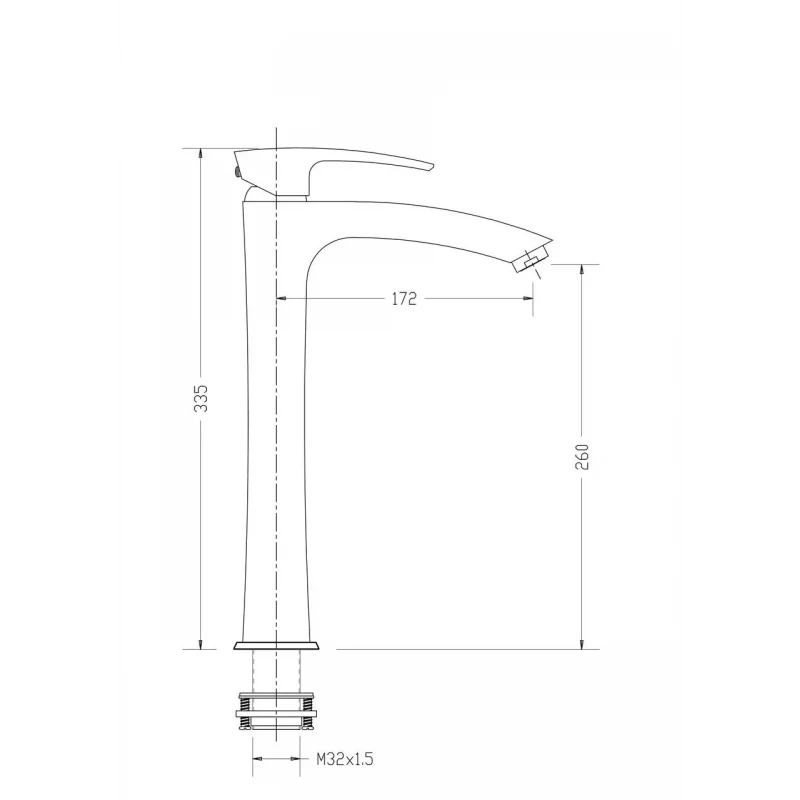 Змішувач для умивальника GAPPO G1007-18, білий/хром