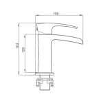 Смеситель для умывальника GAPPO G1007-20 хромированный