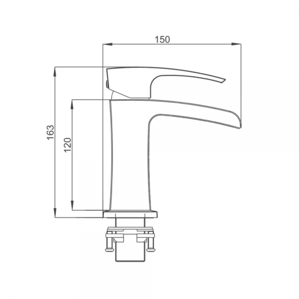 Смеситель для умывальника GAPPO G1007-20 хромированный