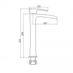 Змішувач для умивальника GAPPO G1007-21, хром