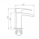 Смеситель для умывальника GAPPO G1007-30 белый/хром
