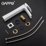 Смеситель для умывальника GAPPO G1007-31 белый/хром