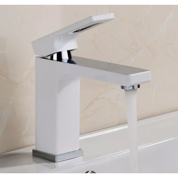 Смеситель для умывальника GAPPO G1017-8 белый/хром