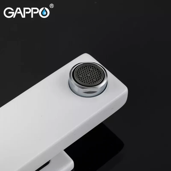 Смеситель для умывальника GAPPO G1017-8 белый/хром