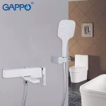 Смеситель для ванны GAPPO G3217-8 белый/хром