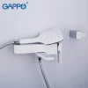 Смеситель для ванны GAPPO G3217-8 белый/хром