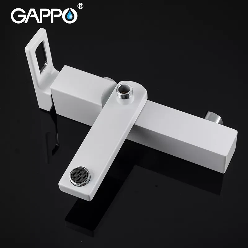 Смеситель для ванны GAPPO G3217-8 белый/хром