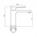 Смеситель для умывальника GAPPO G1018 хромированный