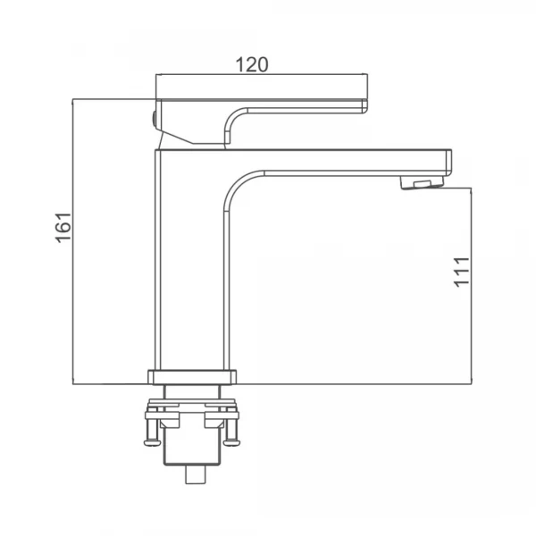 Смеситель для умывальника GAPPO G1018 хромированный