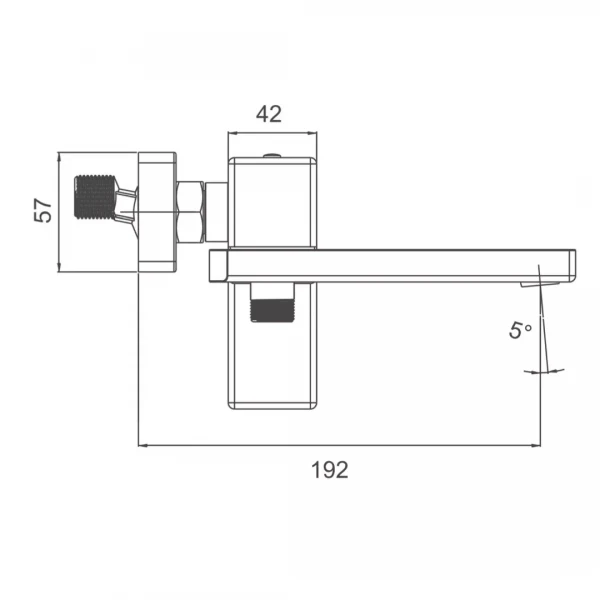 Смеситель для ванны GAPPO G3218 хромированный