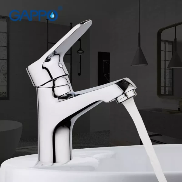 Смеситель для умывальника GAPPO G1036 хромированный