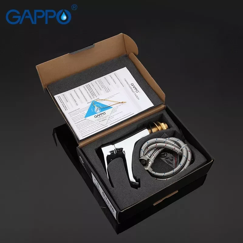 Смеситель для умывальника GAPPO G1036 хромированный