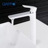 Смеситель для умывальника GAPPO G1048-2 белый/хром