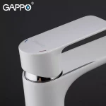 Смеситель для умывальника GAPPO G1048-2 белый/хром