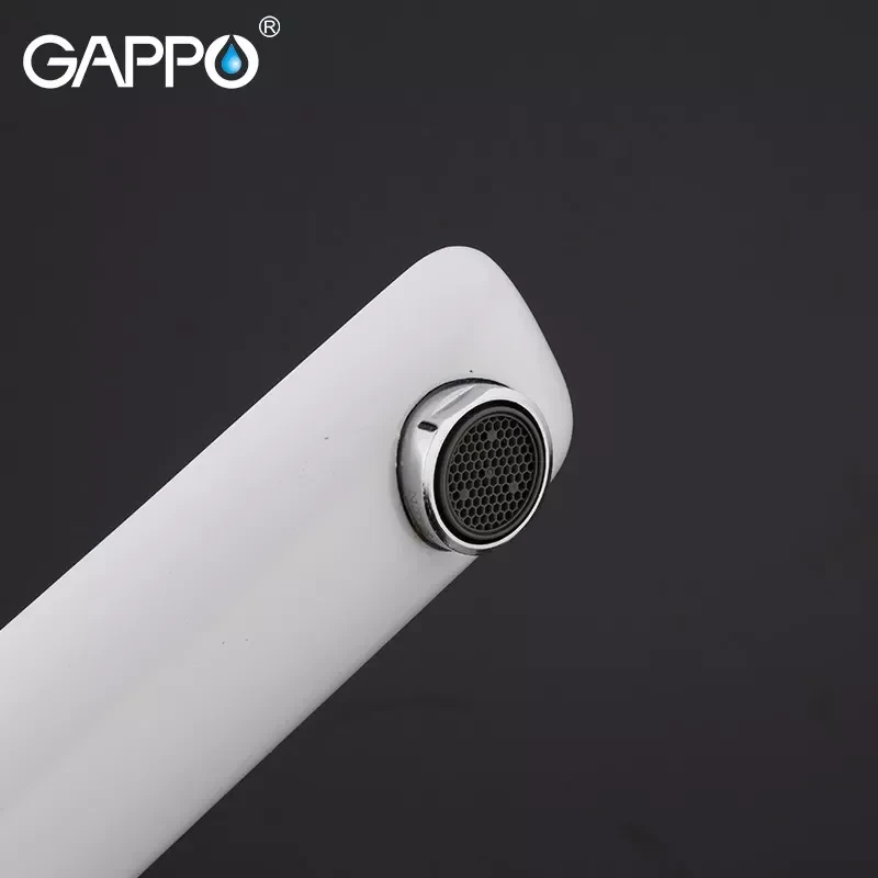 Смеситель для умывальника GAPPO G1048-2 белый/хром