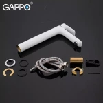 Смеситель для умывальника GAPPO G1048-2 белый/хром