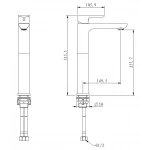Смеситель для умывальника GAPPO G1048-2 белый/хром