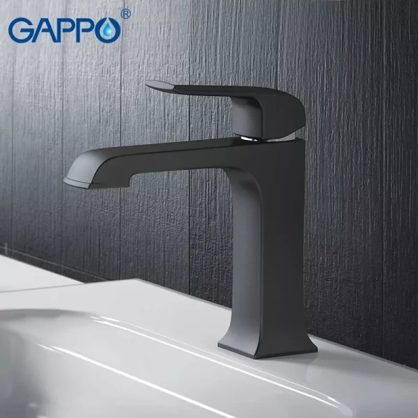 Смеситель для умывальника GAPPO G1050 черный