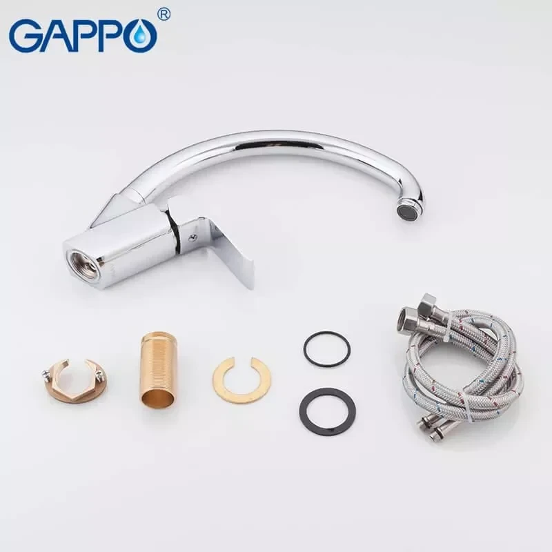 Смеситель для кухни GAPPO G4150-8 с выдвижным изливом хромированный