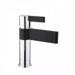 Смеситель для умывальника GAPPO G1081 черный/хром