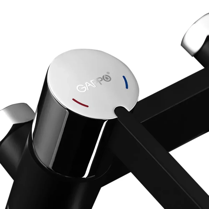 Змішувач для ванни GAPPO G3281, чорний хром