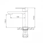 Смеситель для умывальника GAPPO G1099-20