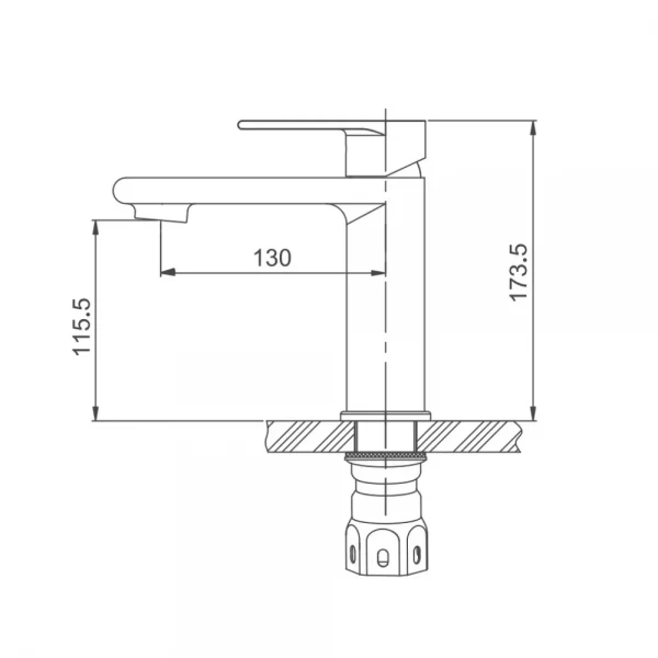 Смеситель для умывальника GAPPO G1099-20