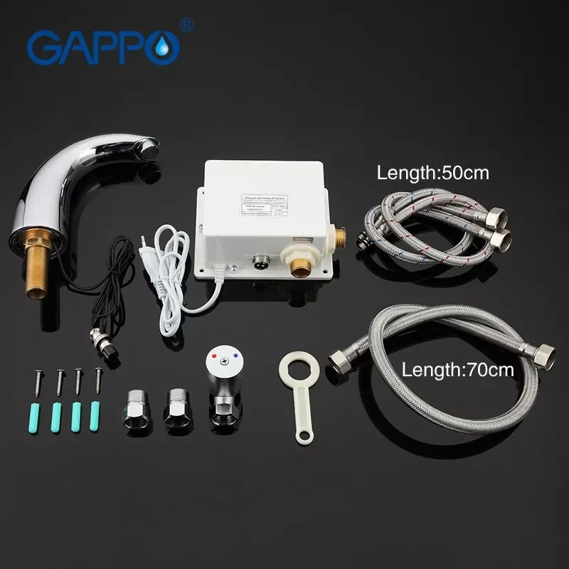 Смеситель сенсорный для умывальника GAPPO G517 хромированный