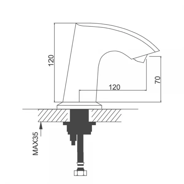 Смеситель для умывальника GAPPO G518 хромированный