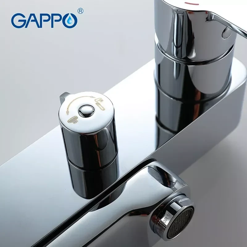 Душевая система GAPPO G2402 хромированная с переключателем на лейку