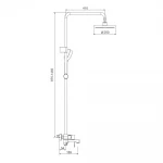 Душевая система GAPPO G2402 хромированная с переключателем на лейку