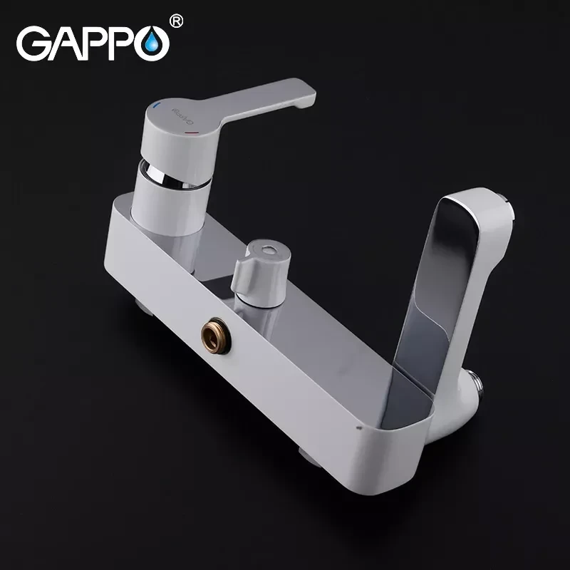 Душевая система GAPPO G2402-8 белая/хром с переключателем на лейку