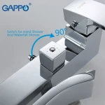 Душевая система GAPPO G2407 хромированная с переключателем на лейку