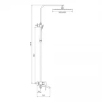 Душевая система GAPPO G2407 хромированная с переключателем на лейку