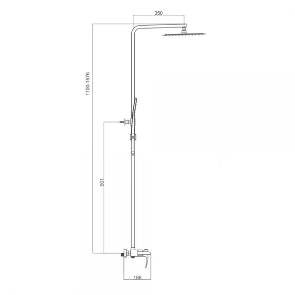 Душевая система GAPPO G2407-20 хромированная
