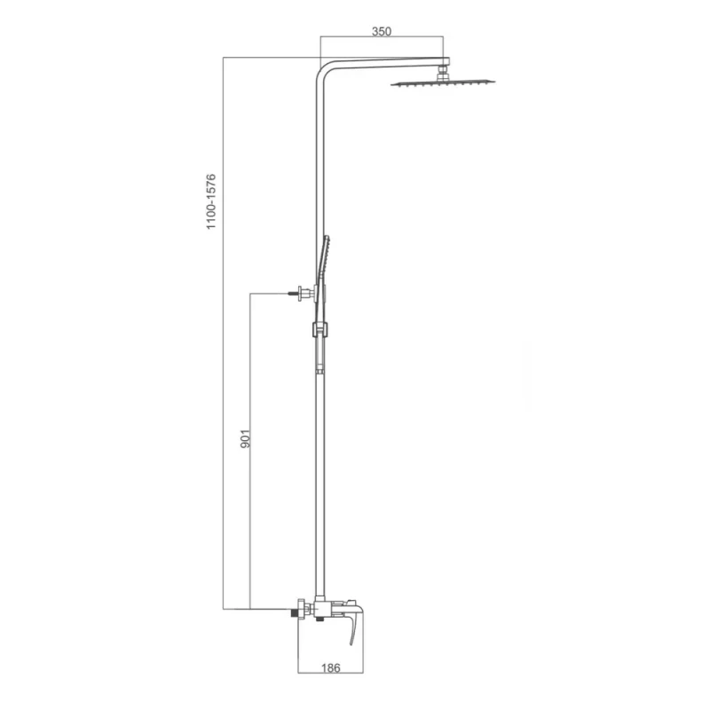 Душевая система GAPPO G2407-20 хромированная